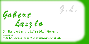 gobert laszlo business card